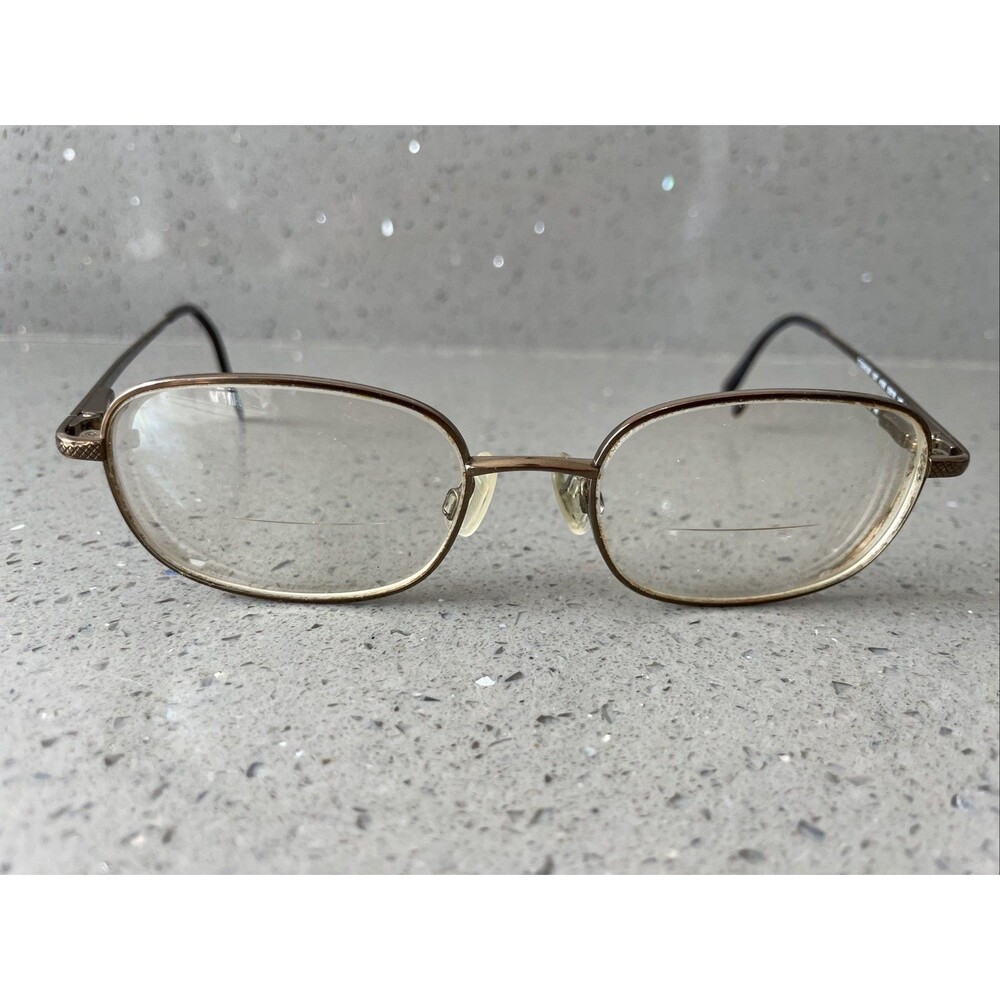 Luxottica Titanium 1027 4025 52-18-140 Italy Eyeglasses Frames ONLY full rim
